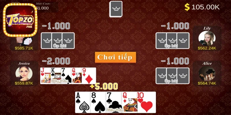 Xì Tố Topzo | Chuyên Gia Hướng Dẫn Cách Chơi Từ A Đến Z 2 5 vòng cơ bản trong xì tố