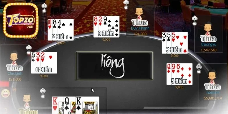 Trổ Tài Sát Phạt Với Liêng – Tựa Game Càng Chơi Càng Cuốn 1 Đôi nét thú vị về Liêng tại cổng game Topzo