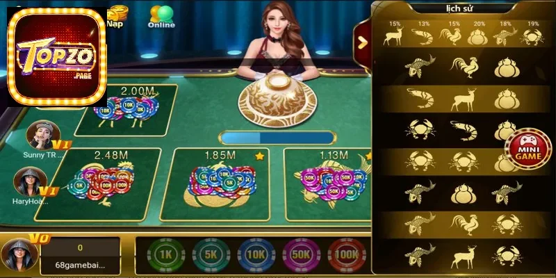 Bầu Cua Tôm Cá - Game Dân Gian, Thắng Lớn Dễ Dàng  2 Game có sự kết hợp của tính năng nổ hũ cực mới mẻ